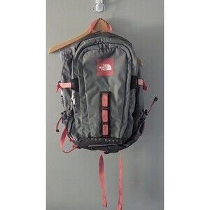 The North Face Hot Shot Gray/Pink Backpack Water Repellent